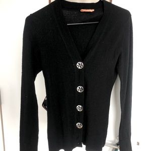 Classic black Tory Burch Knit Cardigan
